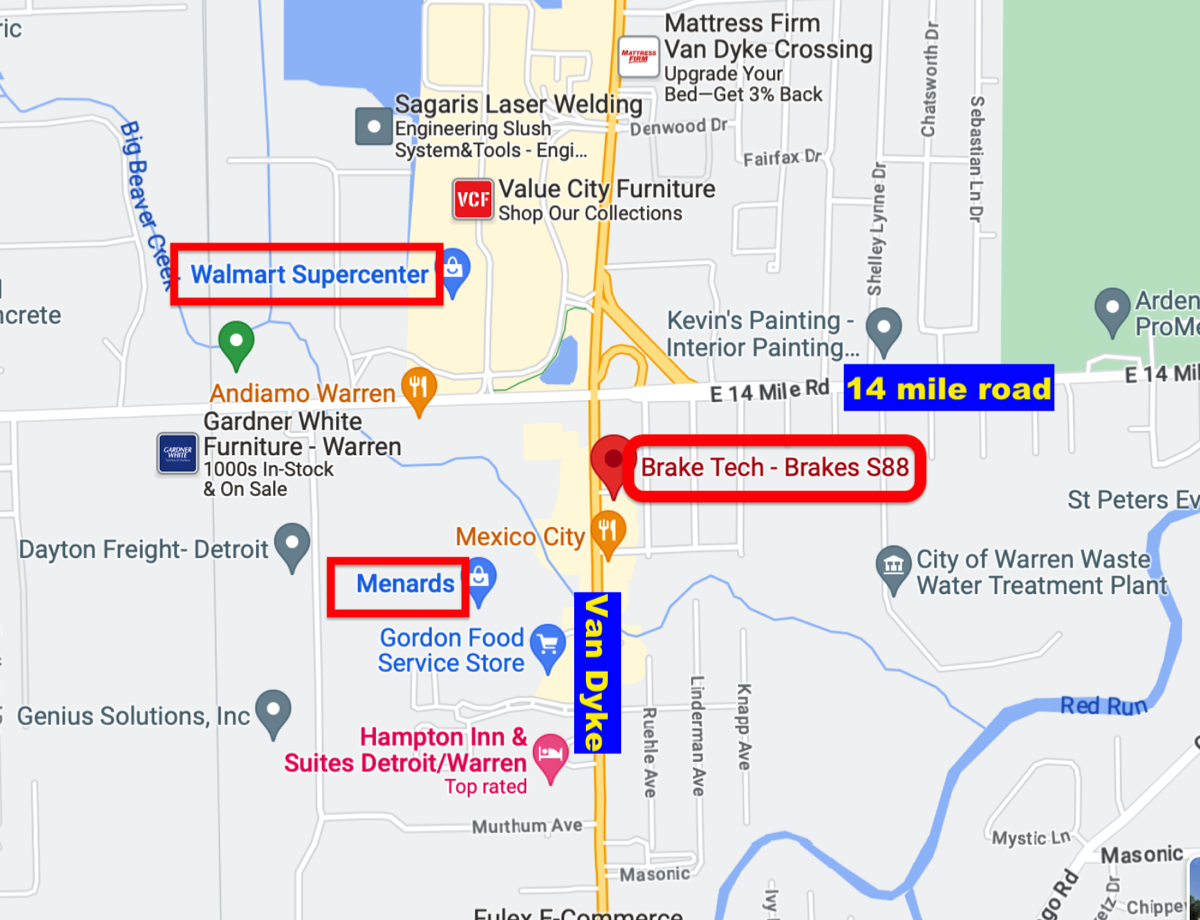 map brake tech warren